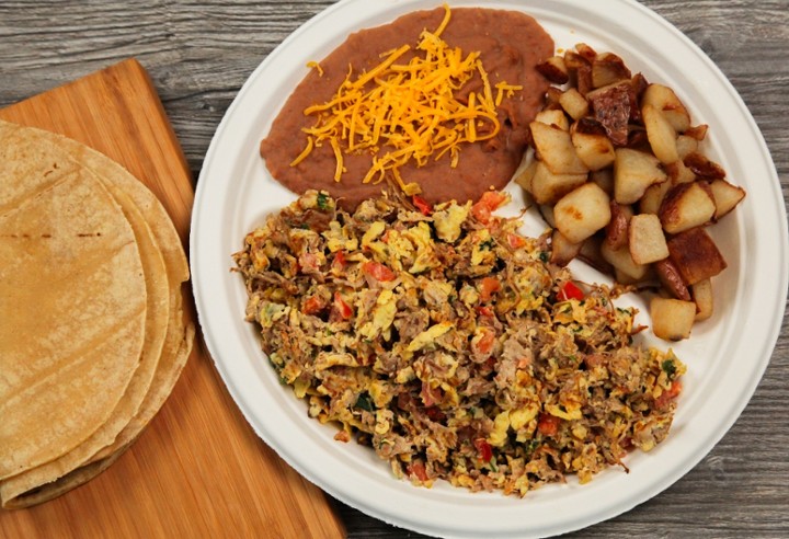 Machaca Breakfast Plate
