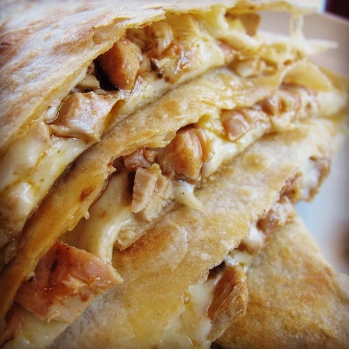 -CHICKEN AND CHEESE QUESADILLA