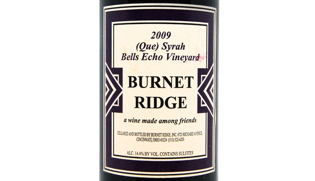 Burnet Ridge 'Bells Echo Vineyard' Syrah 2009