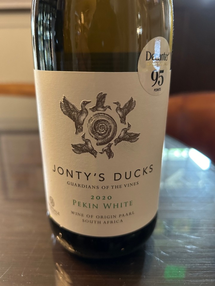 Jonty's Ducks "Pekin White" Chenin Blanc 2020