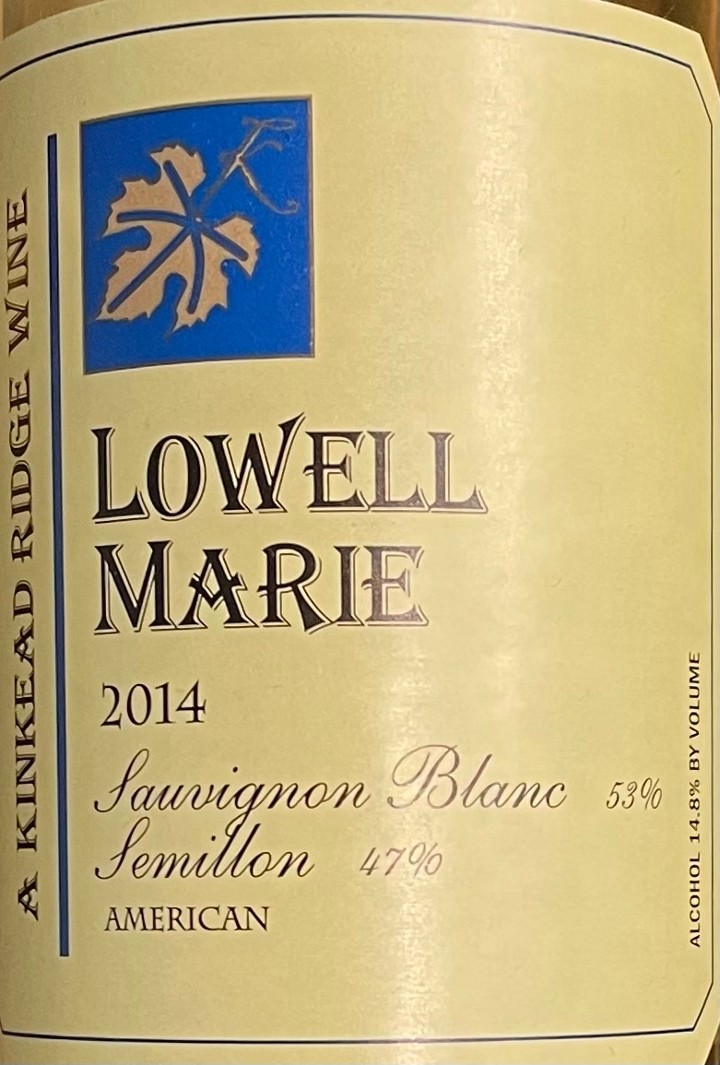Lowell Marie Sauv Blanc/Semillion