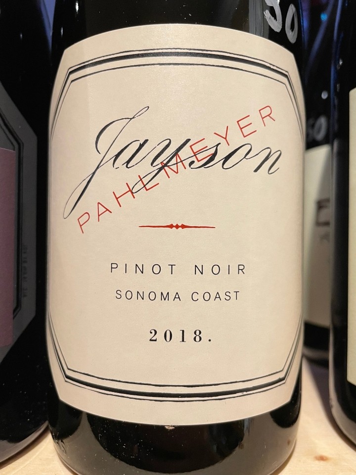 Jayson Pahlmeyer Pinot Noir