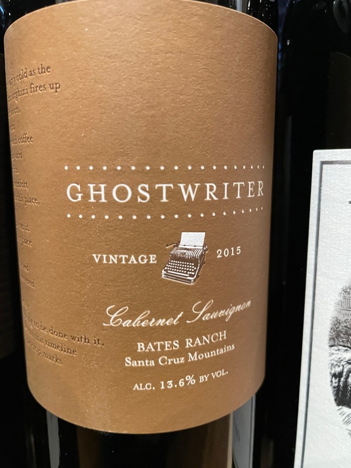Ghostwriter "Bates Ranch" Cabernet 2015