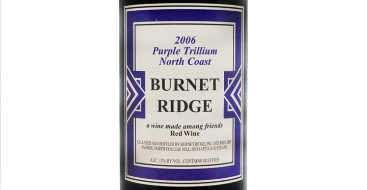 Burnet Ridge 'Purple Trillium' Red Blend 2006