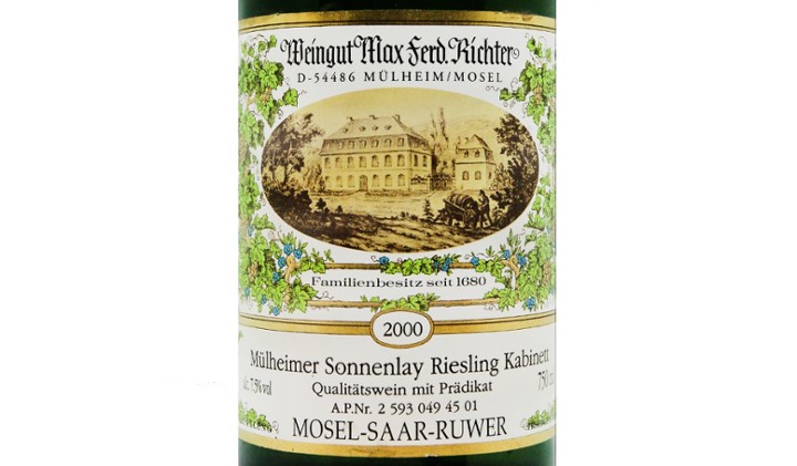 Max Richter Mulheimer Sonnelay Kabinett Riesling 2000