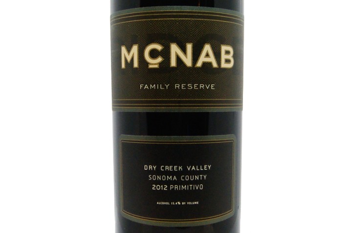 McNab Ridge 'Dry Creek Valley' Primitivo 2012