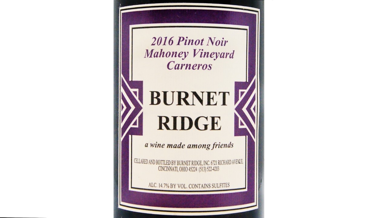 Burnet Ridge 'Mahoney Vineyard' Pinot Noir 2016