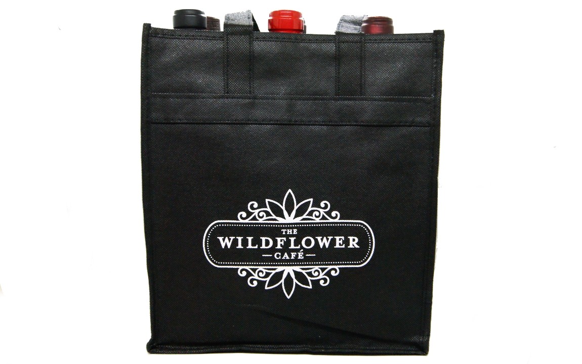 Wildflower Logo 6 Bottle Wine Tote