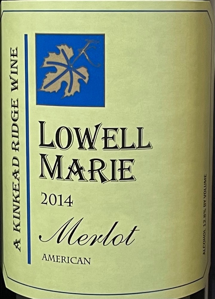 Lowell Marie Merlot 2014