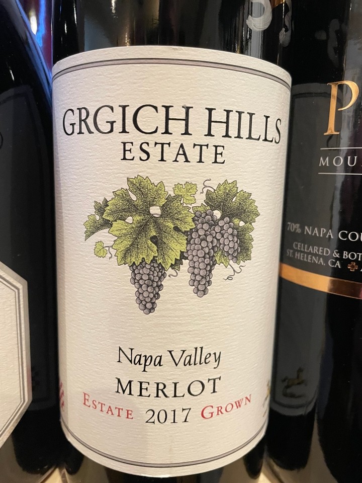 Grgich Hills Estate Merlot 2018