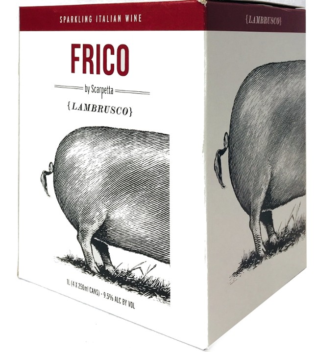 Scarpetta Frico Lambrusco 250ml Can 4 pack