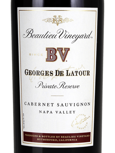 BV Georges De Latour Private Reserve Cabernet Sauvignon 2016