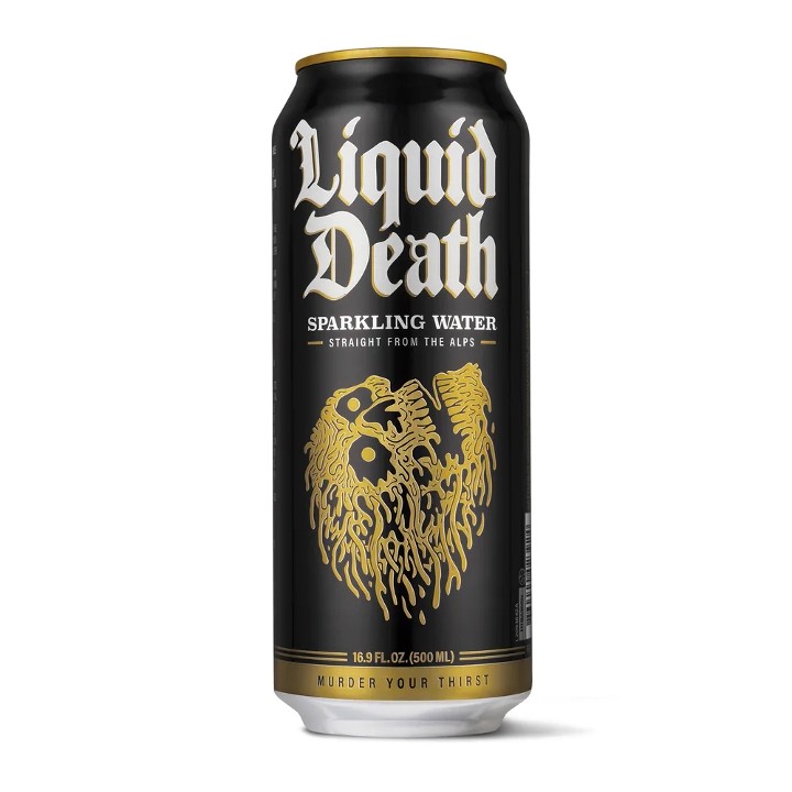 LIQUID DEATH (SPARKLING WATER) - CAN 16.9oz