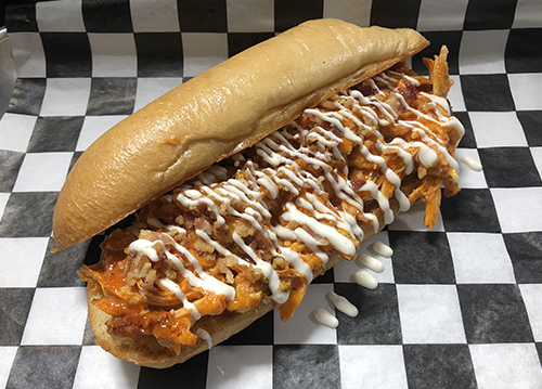 Flaming Buffalo Chicken Sandwich