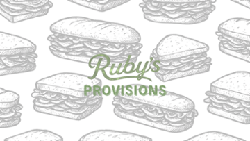 Ruby's Provisions Sandwich Board