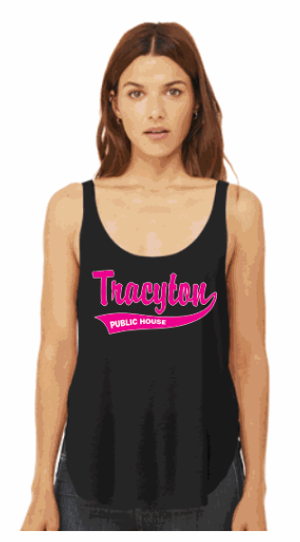 NEW STYLE "T" TANK TOP LDS PINK LOGO