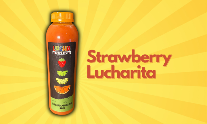 Strawberry Lucharita To-Go w/ Alcohol