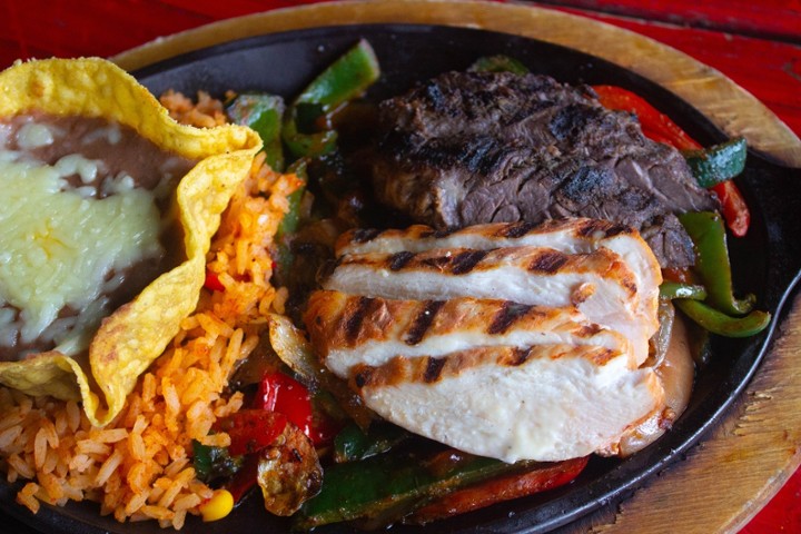 Steak-Chicken Fajitas