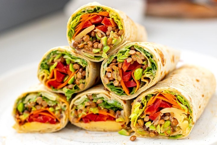 Catering Mediterranean Veggie Wrap