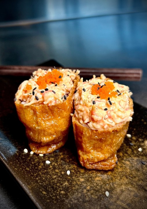 Spicy Kani Inari Sushi