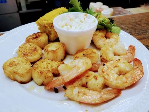 GRILLED, 6 Shrimp & 5 Scallops Combo