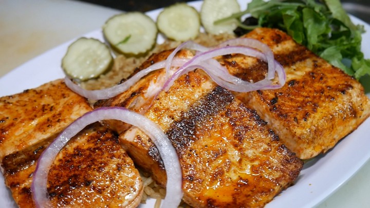 (3pc) Grilled Pink Salmon Dinner