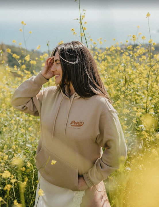 Tan Hoodie(Swoosh)