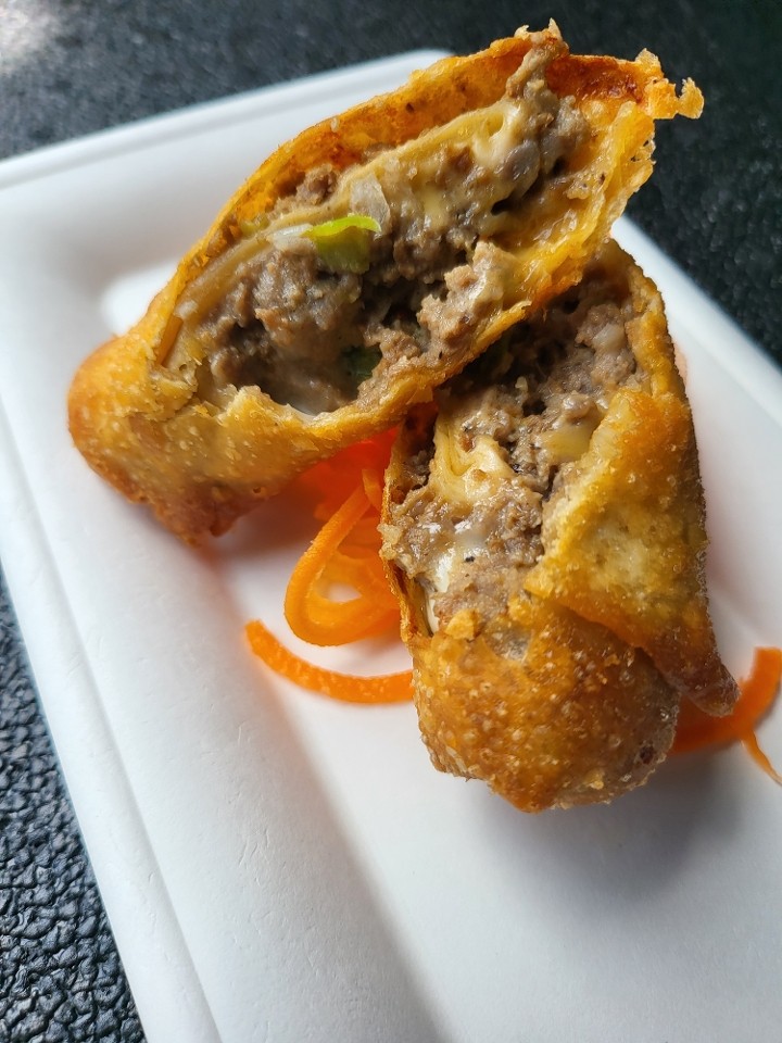 A4. Philly Cheese Steak Egg Roll