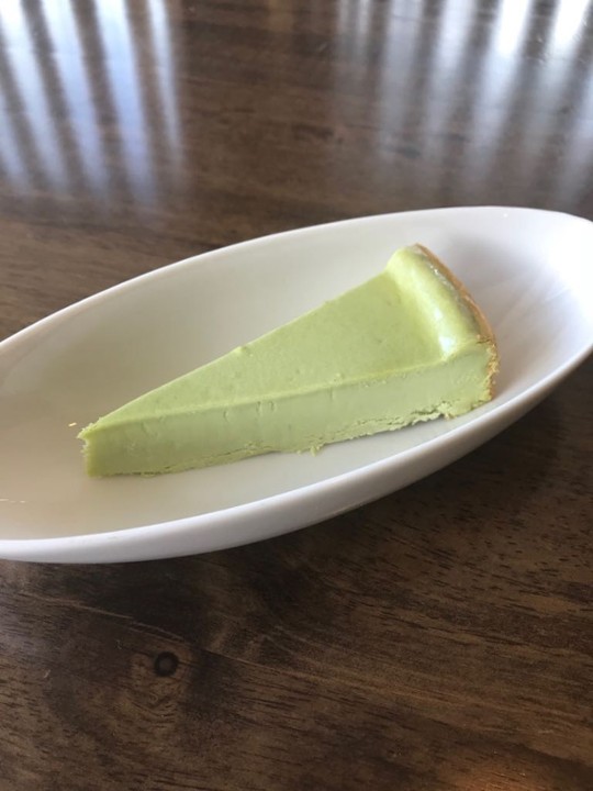 Matcha Cheesecake slice