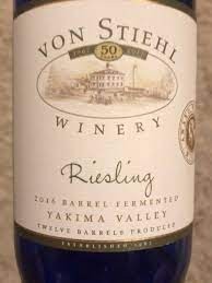 Von Stiehl Yakima Valley Riesling