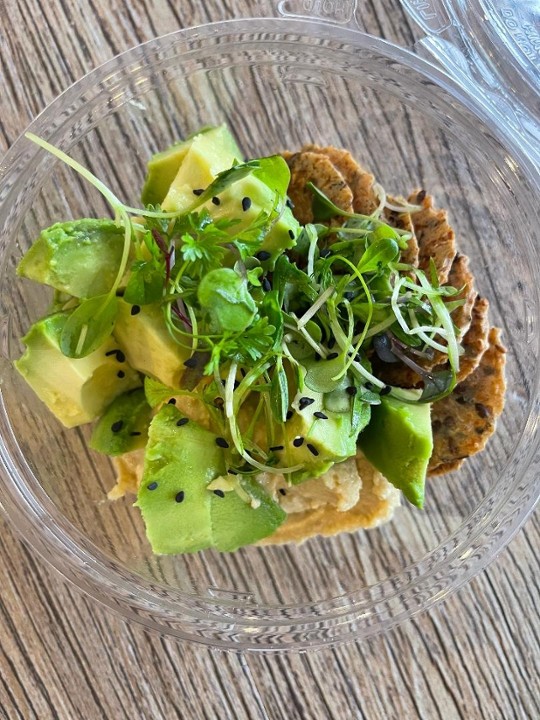 Avocado Hummus Cracker Bowl