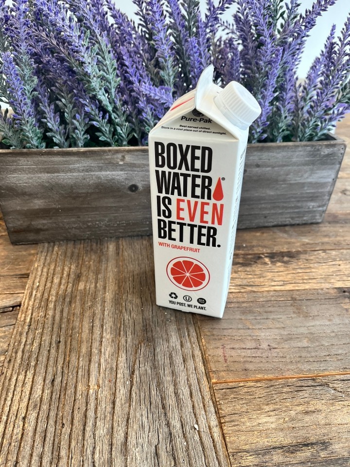 Boxed Water with Grapefruit