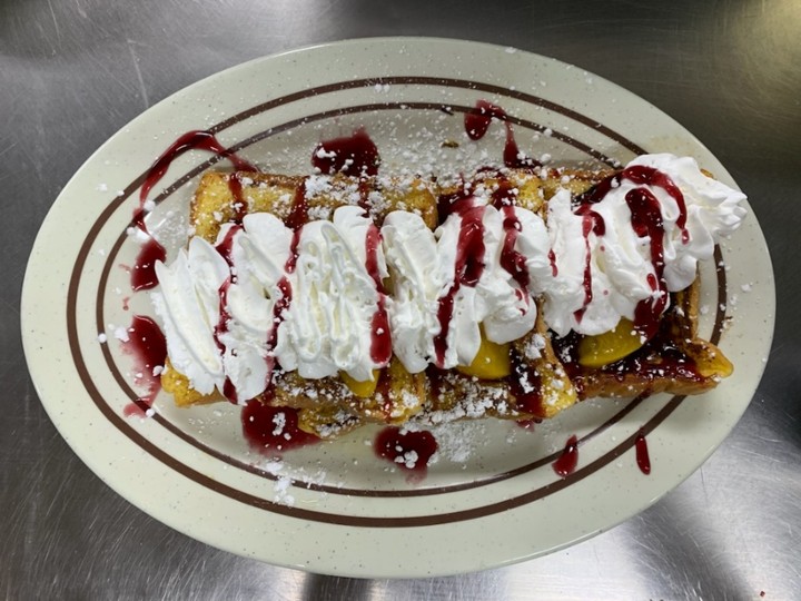 Peach Melba French Toast