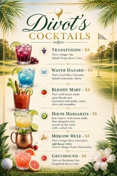 Divot's 1900 Country Club Drive