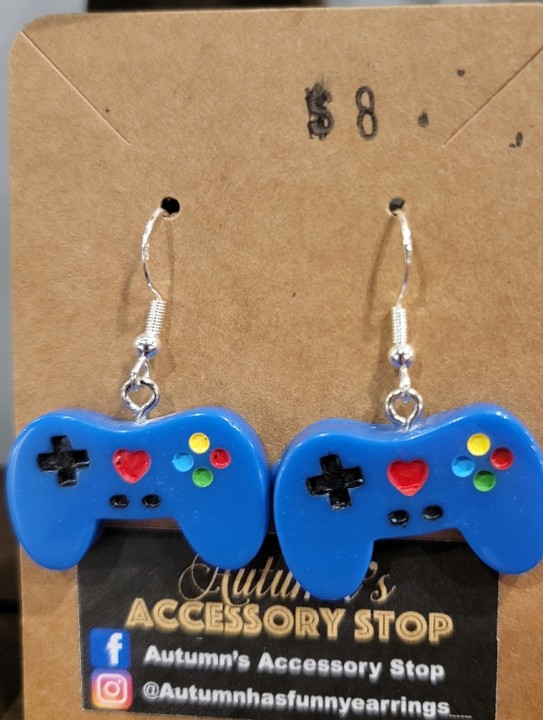 Autumn's Accessory Stop: Game Controller Earrings