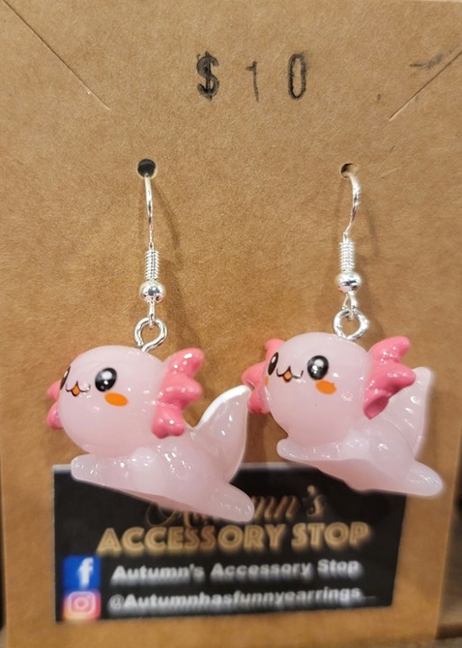Autumn's Accessory Stop: Pink Creature Earrings