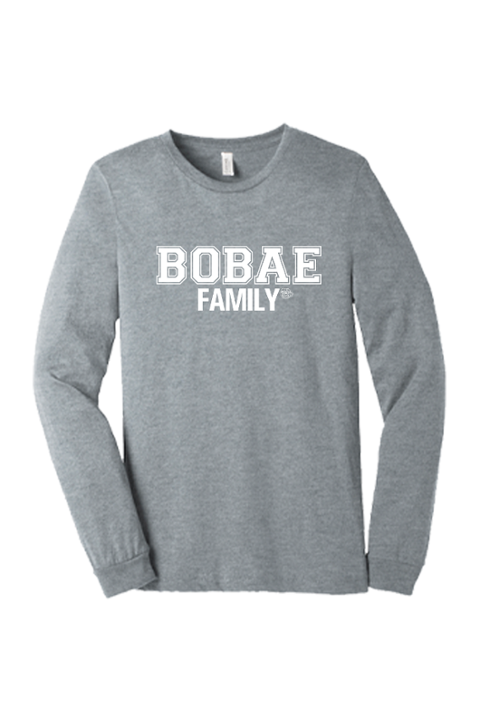 Bobae Family Light Grey Crewneck Fleece Sweatshirt