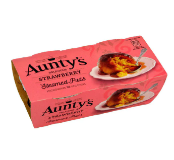 Aunty's Steamed Puds Strawberry