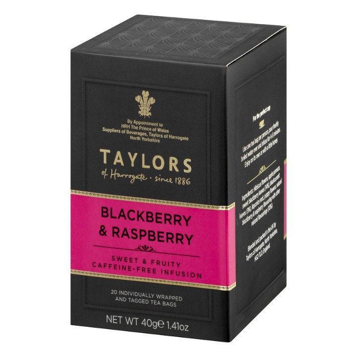 Taylors Blackberry & Raspberry Tea Bags - Box of 20
