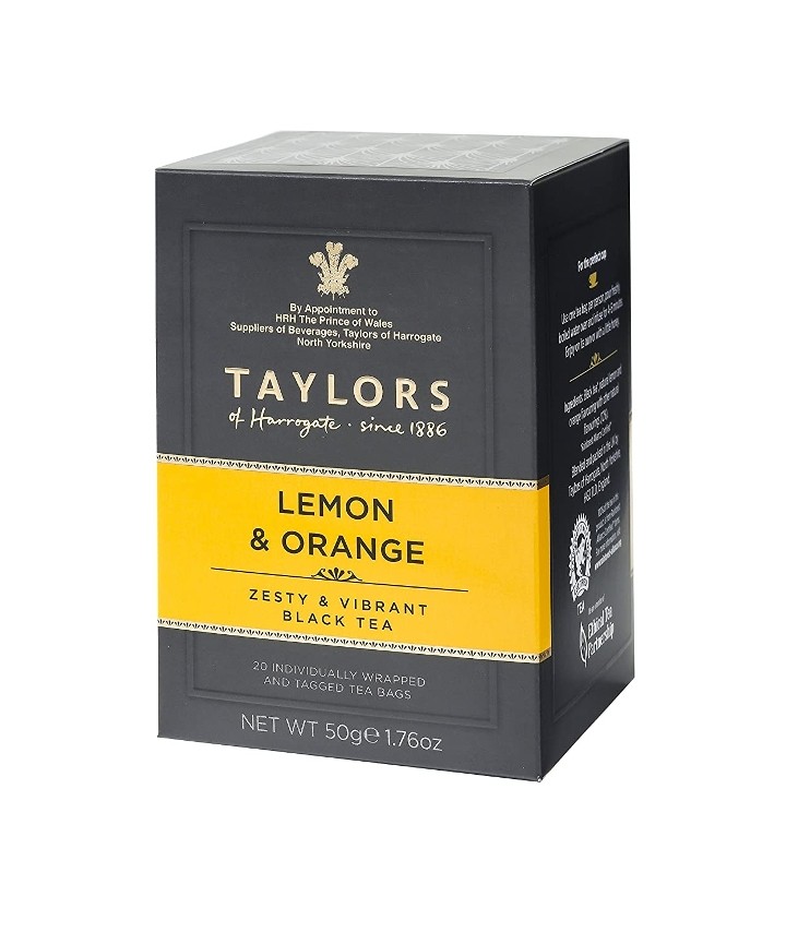 Taylors Lemon & Orange Black Tea Bags - Box of 20