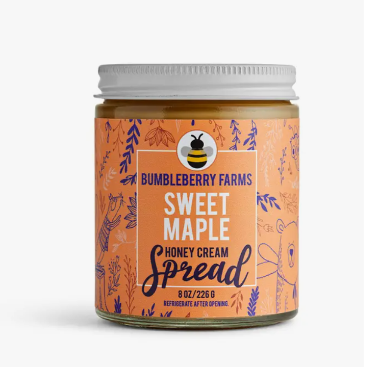Bumbleberry Farms Honey Cream Spread Sweet Maple