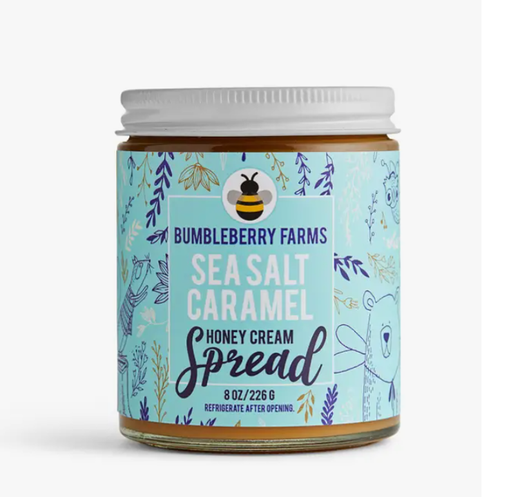 Bumbleberry Farms Honey Cream Spread Sea Salt Caramel