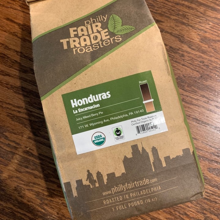 Coffee - 1 lb Philly Fair Trade Roasters Honduras Roast (Whole Bean)
