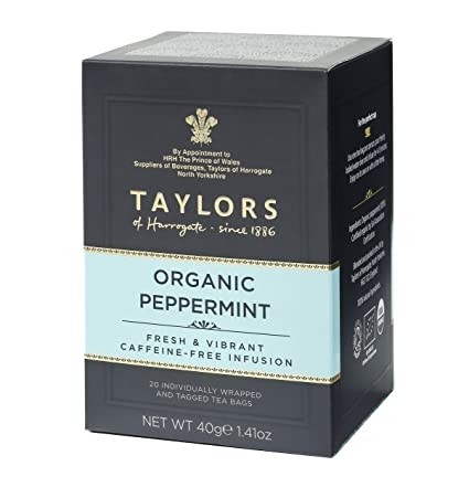 Taylors Organic Peppermint Tea Bags - Box of 20