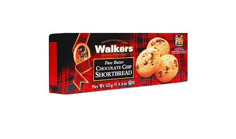 Walkers Chocolate Chip Shortbread 125 G
