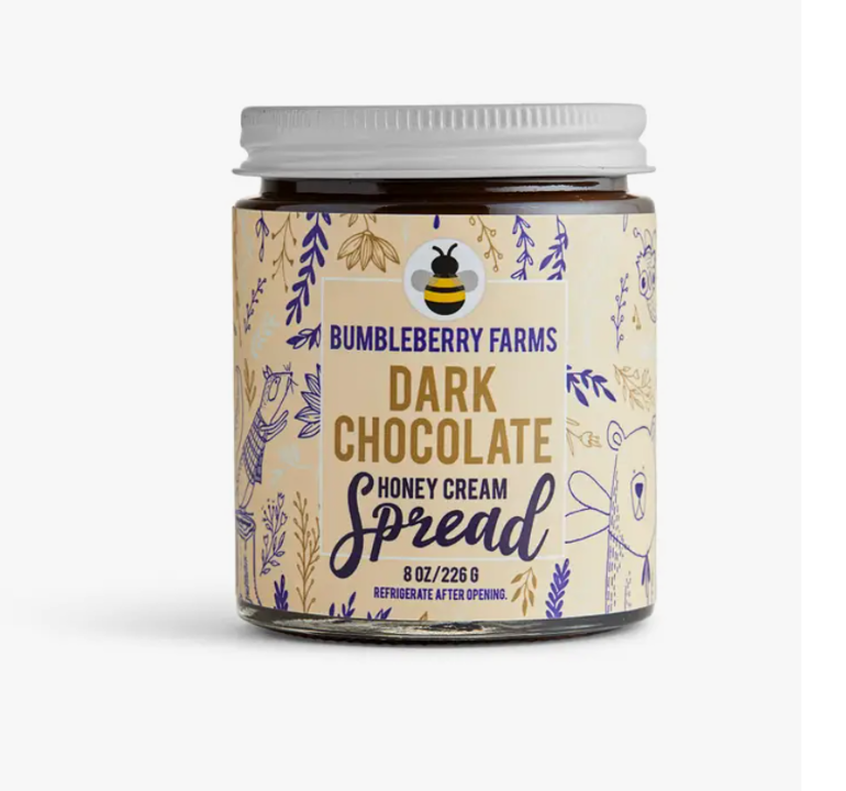 Bumbleberry Farms Honey Cream Spread Dark Chocolate