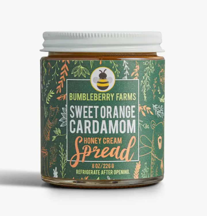 Bumbleberry Farms Honey Cream Spread Sweet Orange Cardamom