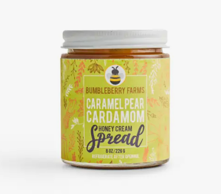 Bumbleberry Farms Honey Cream Spread Caramel Pear Cardamom