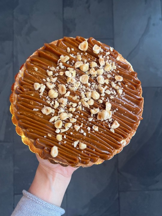 Dulce de Leche, Hazelnut, Vanilla tart