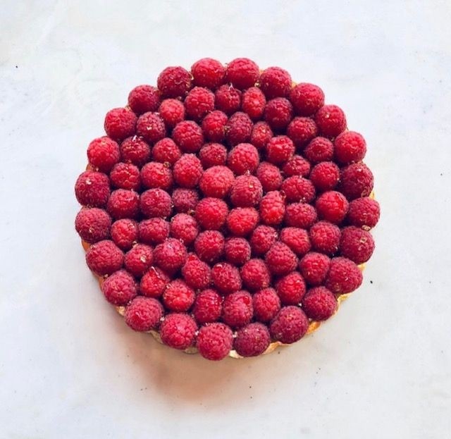 Raspberry Almond tart